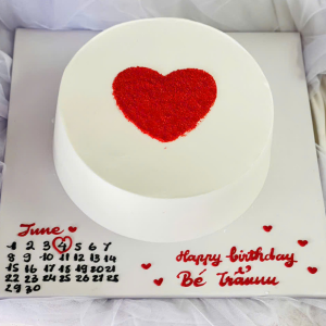 Bánh Kem Lịch Trái Tim - NH42