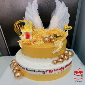 Bánh Kem 2 Tầng Tạo Hình Con Rồng - NB48