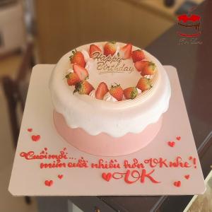 Bánh Kem Chảy Màu Hồng Dâu Tây - MC93