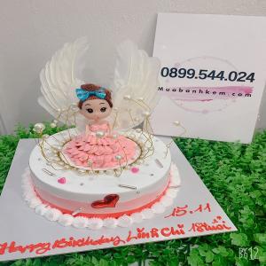 Bánh Kem Công Chúa Decor Đôi Cánh Và Vương Miện - MA15