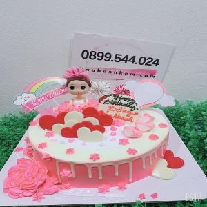 Bánh Kem Công Chúa Decor Hoa Cẩm Chướng - MA12
