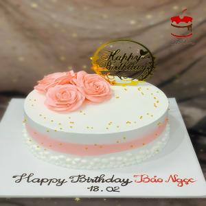 Bánh Kem Decor Hoa Hồng Xinh - MC48