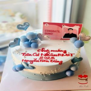 Bánh Kem Gắn Tim Xanh Tặng Bạn Nam - MC58