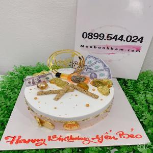 Bánh Kem Hình Chai Rượu Nhựa Tròn Chivas - MA49