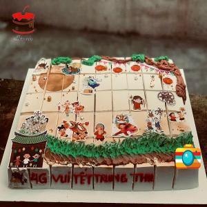 Bánh Kem Hình Chữ Nhật 45 Bánh Ngày Trung Thu Tặng Bé - NA35
