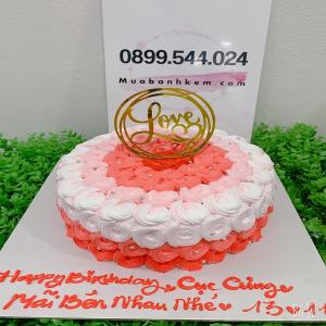 Bánh Kem Hình Những Đóa Hoa Hồng Đơn Giản - MA45