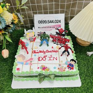 Bánh Kem Chữ Nhật Siêu Nhân Cho Bé - MK69