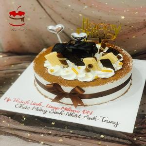 Bánh Kem Sữa Tươi Bột Cacao Decor Xe - MC25