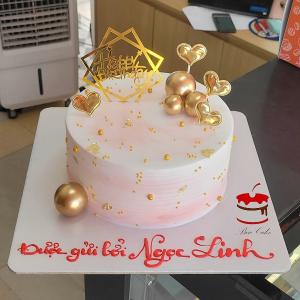 Bánh Kem Tone Hồng Nhạt Tặng Bạn Nữ - MC77