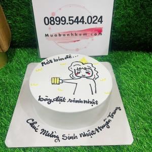 Bánh Kem Vẽ Hình Chibi Cô Gái Dễ Thương - MA81