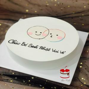 Bánh Kem Vẽ Hình Chibi Mặt Dễ Thương - MC14