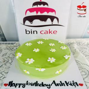 Bánh Ngọt Đơn Giản Màu Xanh Lá Cây - NB04
