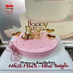 Bánh Sinh Nhật Hồng Vương Miện Vàng - NB35