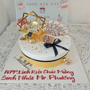 Bánh Sinh Nhật Màu Vàng - NB23