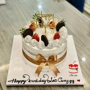 Bánh Sinh Nhật Trang Trí Dâu Oreo Size 16cm - NA7