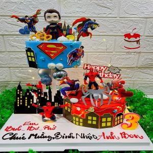 Combo Bánh Kem Siêu Nhân Tặng Bé Trai - MB13