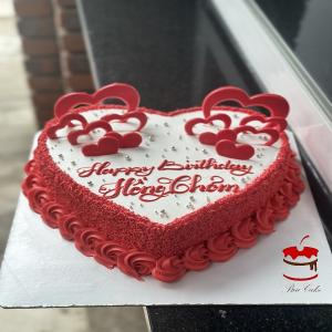 Mẫu Bánh Kem Trái Tim Tặng Vợ - MC89