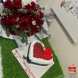 Set Bánh Và Hoa Tặng Kỉ Niệm - NB74