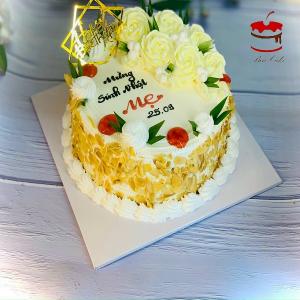 Bánh Kem Bắp Decor Hoa Xinh Tặng Mẹ - AB18