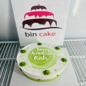 Bánh Kem Đơn Giản Tone Xanh Lá - MC6