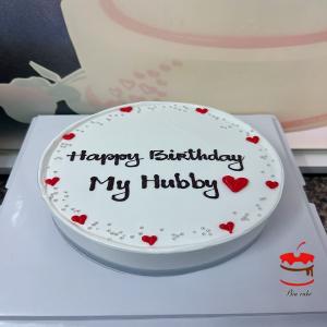 Bánh Kem Đơn Giản Trắng Xám - NB28