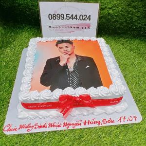 Bánh Kem Hình Chữ Nhật In Ảnh - MK20