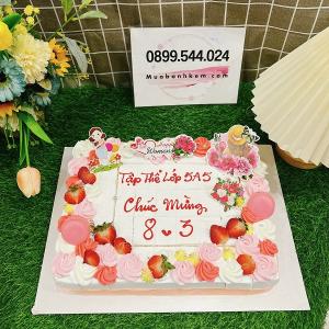 Bánh Kem Hình Chữ Nhật Trái Cây - MK68