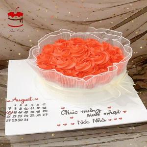 Bánh Kem Hoa Hồng Khung Lịch Tặng Vợ - MC35