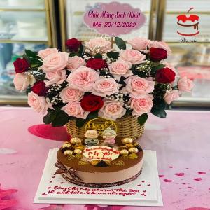 Bánh Kem Hoa Tươi Tặng Mẹ Yêu -AK35