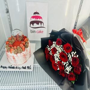Combo Bánh Kem Hoa Tươi - MK51