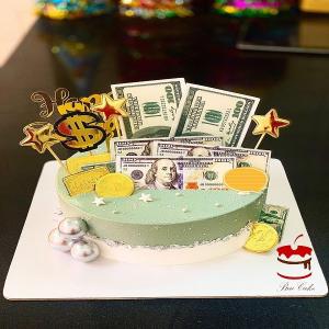 Bánh Kem Sinh Nhật Tiền Dollar Siêu Hot - MB52