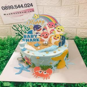 Bánh Kem Trang Trí Sticker Baby Shark - MB90