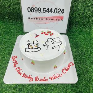 Bánh Sinh Nhật Nhỏ Vẽ Chibi - MA79
