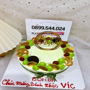 Bánh Sinh Nhật Trang Trí Bánh Kẹo Mix Trái Cây - MK117