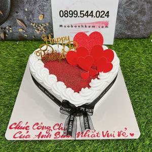 Bánh Trái Tim Decor Tim Đỏ - NB65