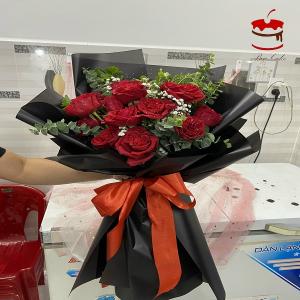 Bó Hoa 10 Bông Hoa Hồng Mã 19 - AK29