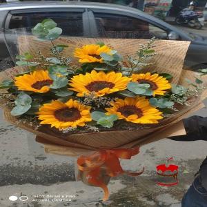 Bó Hoa Hướng Dương Đẹp Độc Đáo 17 - AK17