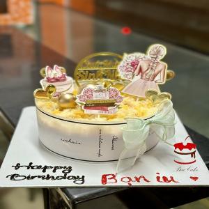 Bông Lan Trứng Muối Gắn Phụ Kiện Cô Gái - MC64