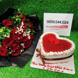 Combo Bánh Hoa Hồng Đỏ - MK96