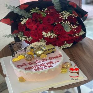 Combo Bánh Kem Hoa Hồng Tặng Vợ - NA92