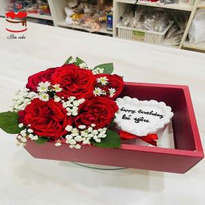 Set Bánh Kem Hoa Tặng Vợ - NH14